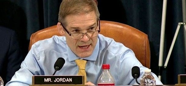 Rep. Jim Jordan, R-Ohio, in a hearing of the House Judiciary Committee (Video screenshot)