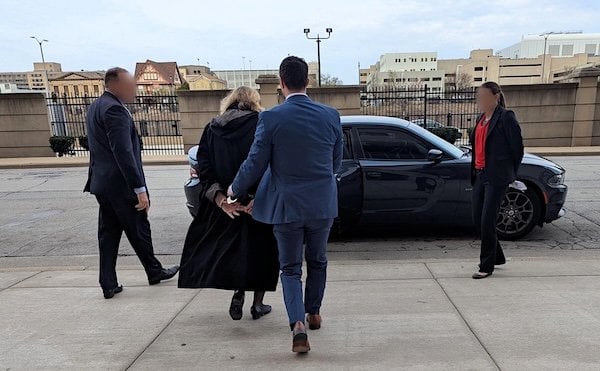 Judge Hannah Dugan arrested on Friday, April 25, 2025, for allegedly aiding a suspected criminal illegal alien (FBI / Kash Patel)