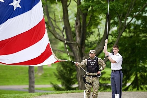 White House staff travel to West Point Military Academy in New York, Saturday, May 24, 2025. (Official White House photo by Daniel Torok)