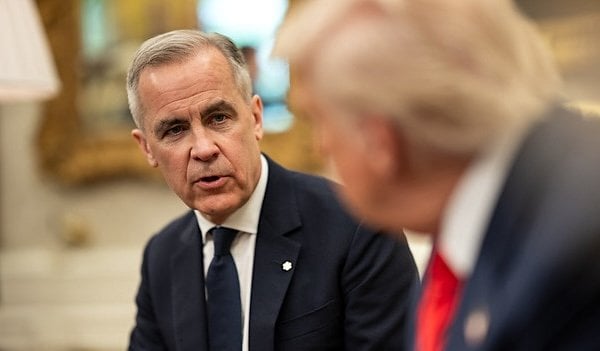 President Donald Trump meets with Canadian Prime Minister Mark Carney, Tuesday, May 6, 2025, in the Oval Office. (Official White House photo by Daniel Torok)
