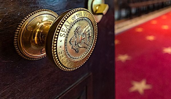 Details of the Cabinet Room of the White House are seen on Wednesday, July 14, 2021. (Official White House photo by Adam Schultz)