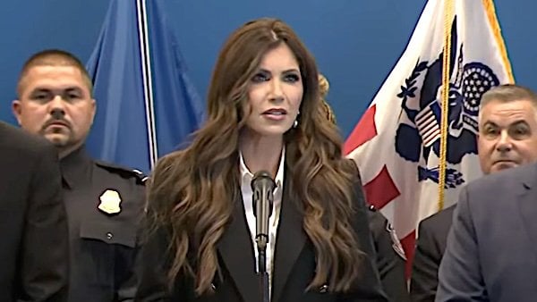 U.S. Homeland Security Secretary Kristi Noem (Video screenshot)