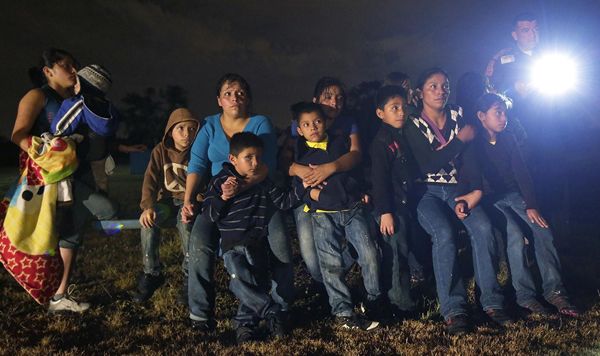 Illegal immigrant children at U.S. Southern border.