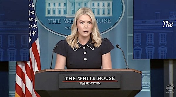 White House Press Secretary Karoline Leavitt (Video screenshot)