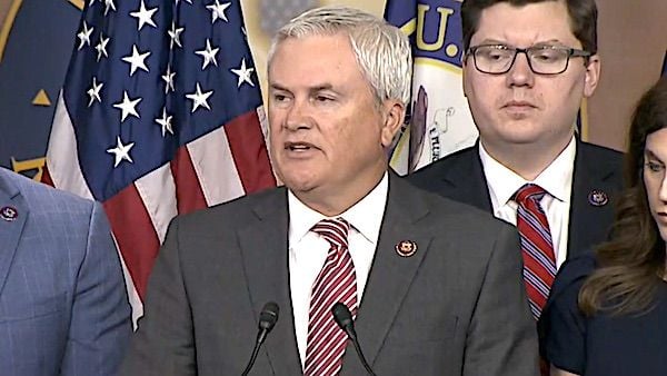 U.S. Rep. James Comer, R-Ky., on Wednesday, May 10, 2023. (Video screenshot)