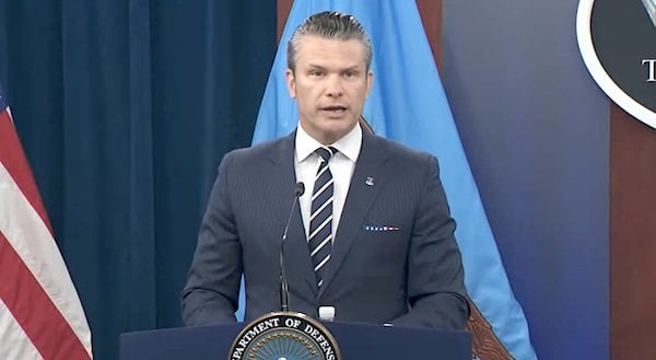 U.S. Defense Secretary Pete Hegseth