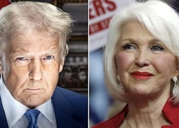 President Donald Trump and Tina Peters (Video screenshot)