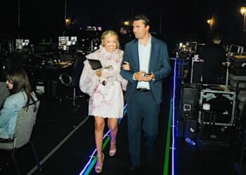 Charlie Kirk and his wife Erika (Facebook)