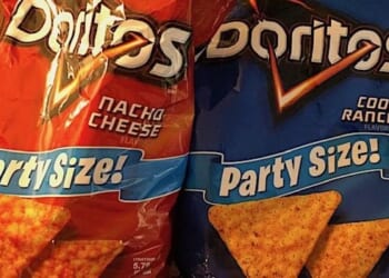 Doritos Nacho Cheese and Cool Ranch chips (Photo by Joe Kovacs)