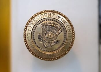 President Donald Trump meets with Vice President JD Vance and Susie Wiles, Friday, July 18, 2025, in the Oval Office. (Official White House photo by Daniel Torok)