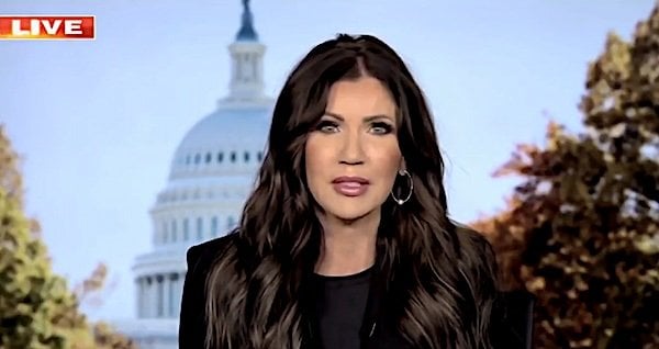 U.S. Secretary of Homeland Security Kristi Noem (Video screenshot)