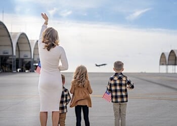 Family and friends gather to welcome home U.S. Marines with Marine Fighter Attack Squadron (VMFA) 314, Marine Aircraft Group 11, 3rd Marine Aircraft Wing, at Marine Corps Air Station Miramar, California, Saturday, Dec. 14, 2024. (U.S. Marine Corps photo by Sgt. Daniel Childs)