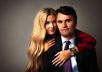 Charlie Kirk and his wife Erika (Facebook)