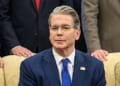 Treasury Scott Bessent looks on as President Donald Trump and President Ferdinand Marcos Jr. of the Philippines participate in a bilateral meeting, Tuesday, July 22, 2025, in the Oval Office. (Official White House photo by Daniel Torok)
