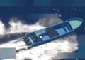 A purported drug-smuggling vessel in the Eastern Pacific gets destroyed by U.S. forces on Tuesday, Oct. 21, 2025 (Video screenshot)