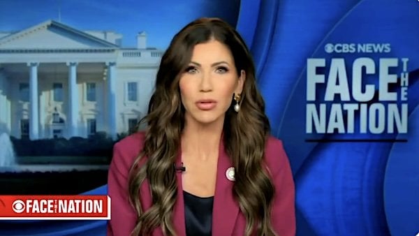 U.S. Homeland Security Secretary Kristi Noem (Video screenshot)