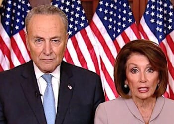 Sen. Chuck Schumer, D-N.Y., and Rep. Nancy Pelosi, D-Calif. (video screenshot)