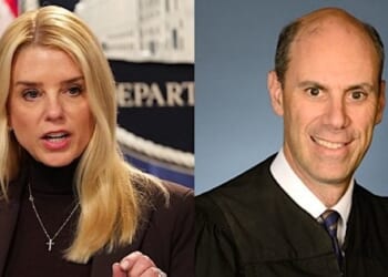 U.S Attorney General Pam Bondi and Judge James Boasberg (Wikimedia commons)