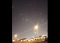 Iranian missiles over Qatar (Video screenshot)