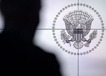 Joe Biden tours the renovated White House Situation Room, Tuesday, Sept. 5, 2023, in the West Wing of the White House. (Official White House photo by Carlos Fyfe)