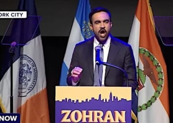 Zohran Mamdani winning the New York City mayor race on Tuesday, Nov. 4, 2025 (Video screenshot)