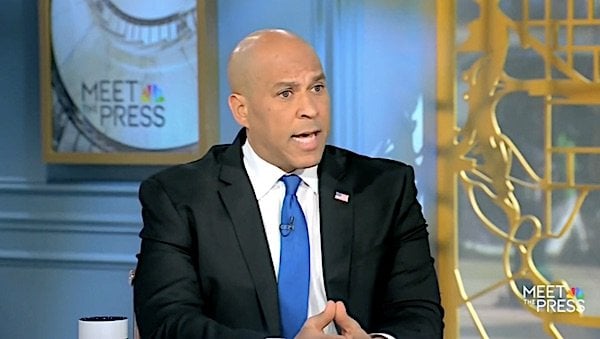 U.S. Sen. Cory Booker, D-N.J. (Video screenshot)