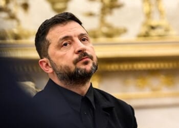 President Donald Trump participates in a bilateral meeting with President Volodymyr Zelensky of Ukraine, Monday, Aug. 18, 2025, in the Oval Office. (Official White House photo by Daniel Torok)