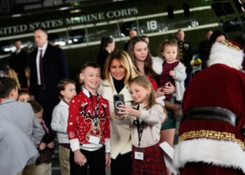 Melania Shares Heartwarming Moments With Military Kids at Christmas Event – RedState