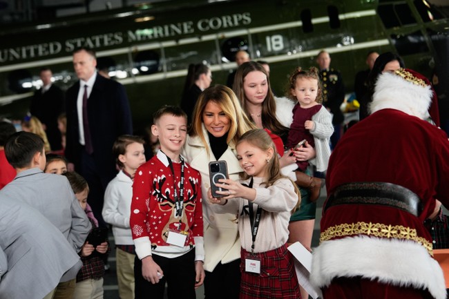 Melania Shares Heartwarming Moments With Military Kids at Christmas Event – RedState