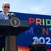 Joe Biden delivers remarks at a Pride celebration, Saturday, June 10, 2023, on the South Lawn of the White House. (Official White House photo by Adam Schultz)
