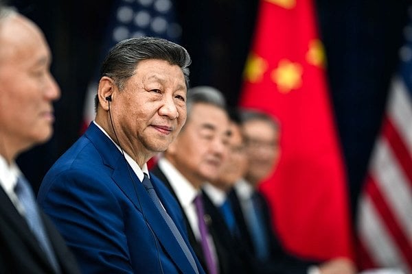 President Donald Trump participates in a bilateral meeting with Chinese President Xi Jinping at the Gimhae International Airport terminal, Thursday, Oct. 30, 2025, in Busan, South Korea. (Official White House photo by Daniel Torok)