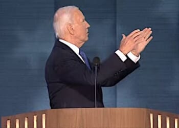 Joe Biden speaks on Night 1 of the Democratic National Convention in Chicago on Monday, Aug. 19, 2024 (Video screenshot)