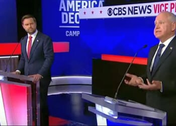 Vance-Walz VP debate (video screenshot)