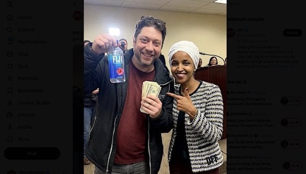 Parody image of the Ilhan Omar attack