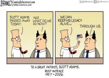 RIP, Scott Adams * WorldNetDaily * by A.F. Branco
