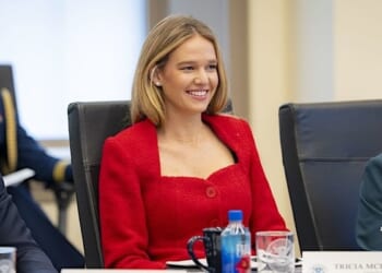 Department of Homeland Security Assistant Secretary Tricia McLaughlin attends a DHS component meeting at DHS Headquarters in Washington, D.C., Nov. 19, 2025. (DHS photo by Mikaela McGee)