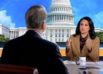 NBC's Kristen Welker interviews U.S. Treasury Secretary Scott Bessent on Sunday, Jan. 18, 2026 (Video screenshot)