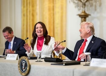 President Donald Trump attends a roundtable with energy officials and executives from the oil industry in the East Room of the White House, Friday, Jan. 9, 2026. (Official White House photo by Molly Riley)