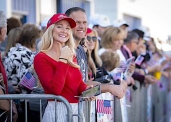 Supporters of President Donald Trump in Phoenix, Arizona, on Tuesday, Feb. 3, 2026. (DHS photo by Mikaela McGee)
