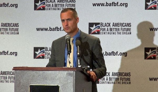 Corey Lewandowski spoke at an economic policy summit for the group Black Americans For A Better Future in Washington, D.C., on Sept. 27 (WND photo)