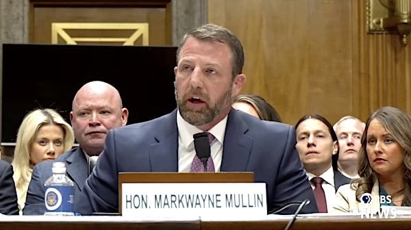 U.S. Sen. Markwayne Mullin, R-Okla. (Video screenshot)