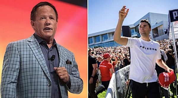 Jeff Webb and Charlie Kirk (X)