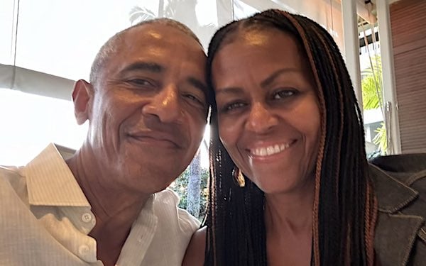 Barack and Michelle Obama (Courtesy Barack Obama/X)