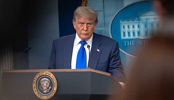 President Donald Trump holds a press conference with Attorney General Pam Bondi and Deputy Attorney General Todd Blanche in the James S. Brady Press Briefing Room on Friday, June 27, 2025. (Official White House photo by Abe McNatt)