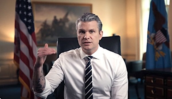 U.S. Secretary of War Pete Hegseth (Video screenshot)