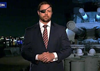 U.S. Rep. Dan Crenshaw, R-Texas, speaks at the Republican National Convention on Wednesday, Aug. 26, 2020 (RNC video screenshot)