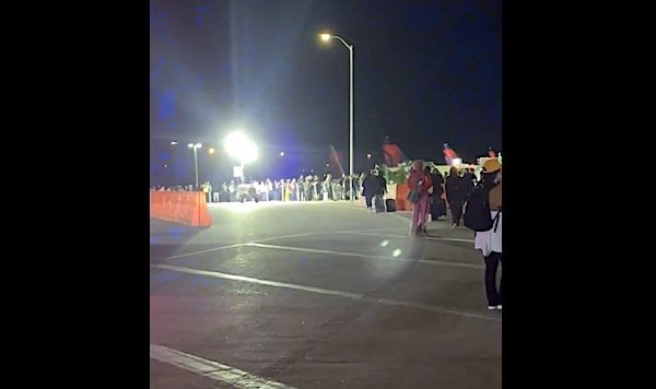 Long lines for air travelers at Austin, Texas, on Friday, March 13, 2026, due to lack of TSA funding (Video screenshot)