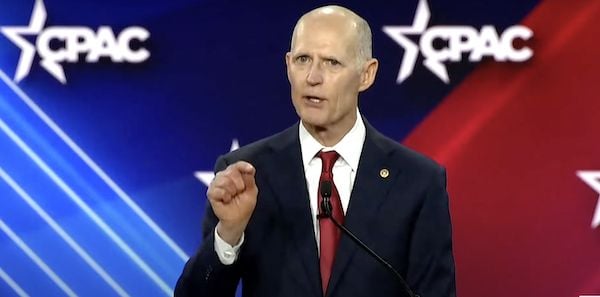 U.S. Sen. Rick Scott, R-Fla., speaks at CPAC Dallas on Aug. 4, 2022 (Video screenshot)
