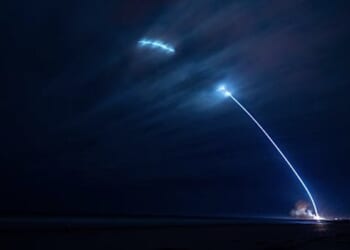A New Glenn rocket launches from Space Launch Complex 36 at Cape Canaveral Space Force Station, Florida, Thursday, Jan. 16, 2025. (U.S. Air Force photo by Senior Airman Samuel Becker)