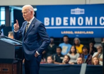 Joe Biden delivers a speech on the U.S. economy and